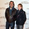 Emmanuel Chain et sa femme Valérie Guignabodet lors de la première du film "Un été à Osage County" à l'UGC Normandie à Paris, le 13 février 2014.
