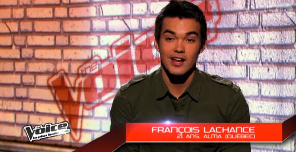 François Lachance dans The Voice 3 sur TF1 le samedi 15 février 2014