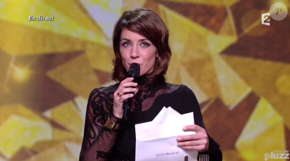 Virginie Guilhaume aux Victoires de la musique, le 14 février 2014.