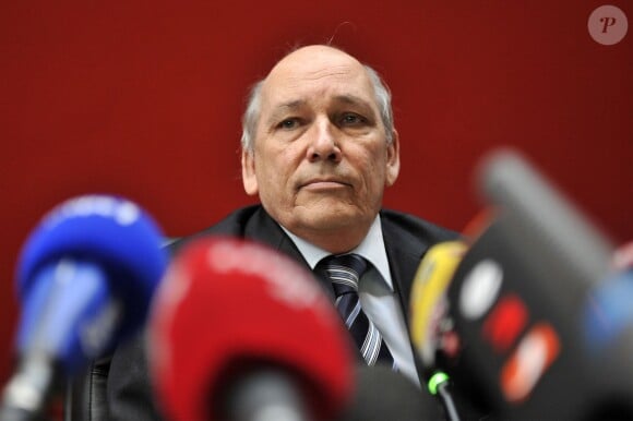 Patrick Quincy, procureur de la République d'Albertville, le 8 janvier 2014 lors d'une conférence de presse à Albertville