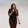 L'actrice Lola Dewaere reçoit le prix du meilleur espoir féminin lors de la cérémonie de clôture du 16e Festival de Luchon, le 15 février 2014