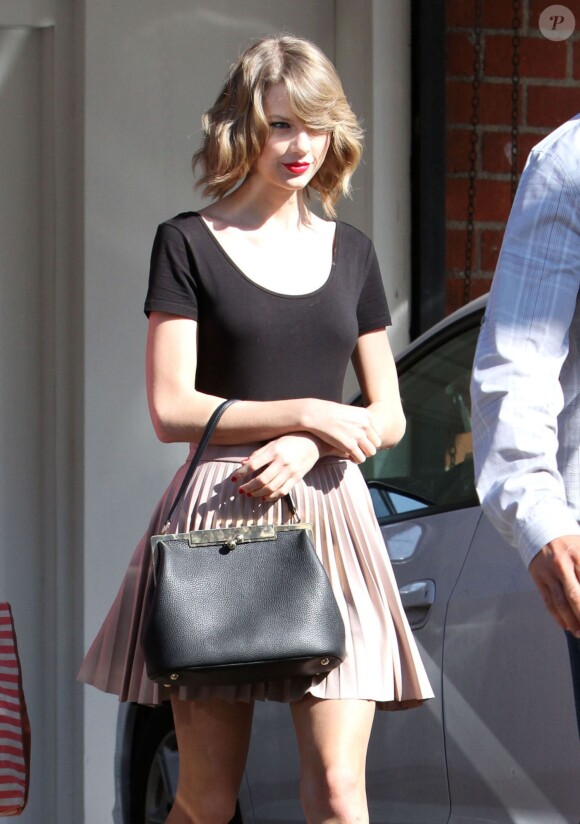 Taylor Swift à la sortie de son cours de gym à West Hollywood, le 14 février 2014.