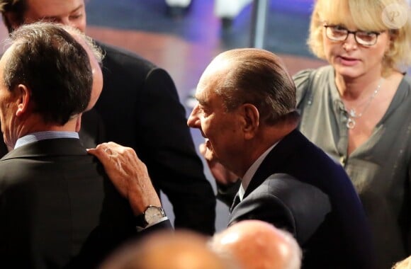 Jacques Chirac lors de la cérémonie de remise du Prix pour la prévention des conflits de la Fondation Chirac au musée du quai Branly. Paris, le 21 novembre 2013