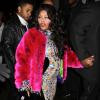 Lil Kim, enceinte, lors de la fashion week à New York, le 12 février 2014.