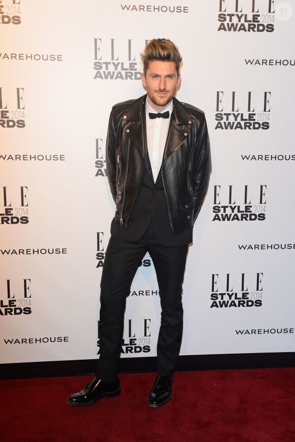 Henry Holland assiste aux Elle Style Awards au One Embankment, à Londres. Le 18 février 2014.