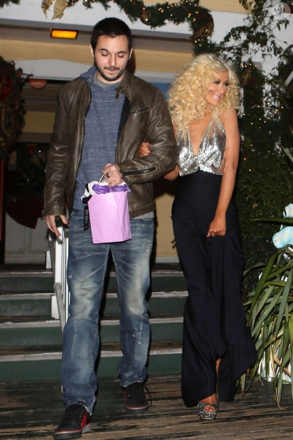 Exclusive - Christina Aguilera et Matt Rutler à Los Angeles le 17 décembre 2013