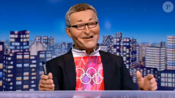 Laurent Ruquier dispose de sa marionnette aux Guignols (émission du lundi 24 février 2014).