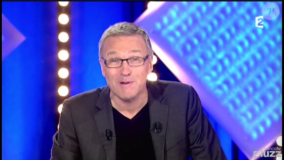 La présentateur Laurent Ruquier, sur le plateau de L'Emission pour tous, le lundi 20 janvier 2014, pour la première sur France 2.