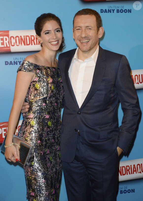 Dany Boon et sa femme Yaël lors de l'avant-première du film "Supercondriaque" au Gaumont Opéra à Paris, le 24 février 2014