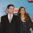 Le ministre de l'Intérieur Manuel Valls et sa femme Anne Gravoin lors de l'avant-première du film "Supercondriaque" au Gaumont Opéra à Paris, le 24 février 2014