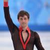 Brian Joubert sur la patinoire de Sotchi, en Russie, à l'occasion des jeux Olympiques, le 13 février 2014.