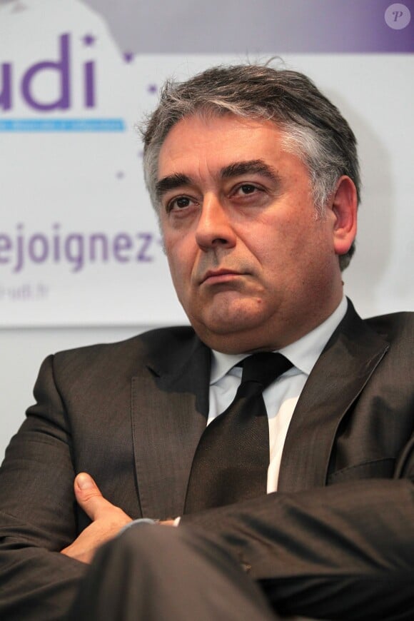 Le député-maire de Cholet, Gilles Bourdouleix, au congrès de l'UDI, à Cholet, le 8 février 2013.