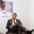  Le député-maire de Cholet, Gilles Bourdouleix, au congrès de l'UDI, à Cholet, le 8 février 2013. 
  