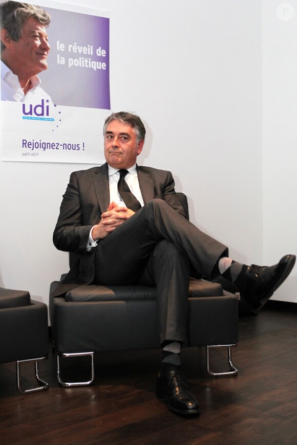 Le député-maire de Cholet, Gilles Bourdouleix, au congrès de l'UDI, à Cholet, le 8 février 2013.