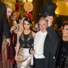 Kim Kardashian, Richard Lugner et Kris Jenner assistent au bal de l'Opéra de Vienne. Le 27 février 2014.