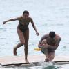 Exclusif – No Web No Blog - Sonia Rolland et son compagnon Jalil Lespert en vacances amoureuses au Royal Palm à l'île Maurice, le 11 février 2014.11/02/2014 - 