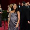 Kerry Washington enceinte, portant une robe Jason Wu, lors de la 86e cérémonie des Oscars à Hollywood, le 2 mars 2014