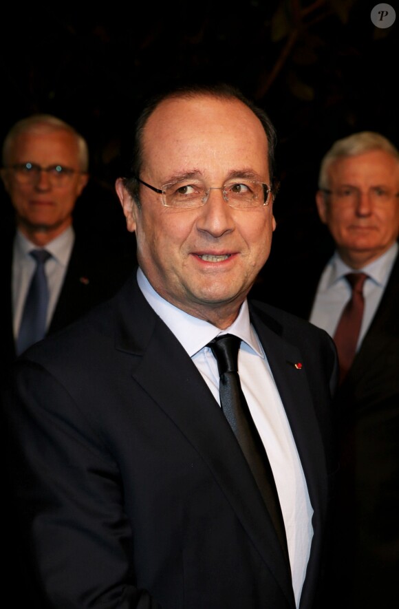 François Hollande - 29e dîner annuel du Conseil représentatif des institutions juives de France (Crif) au Pavillon d'Armenonville à Paris le 4 mars 2014.