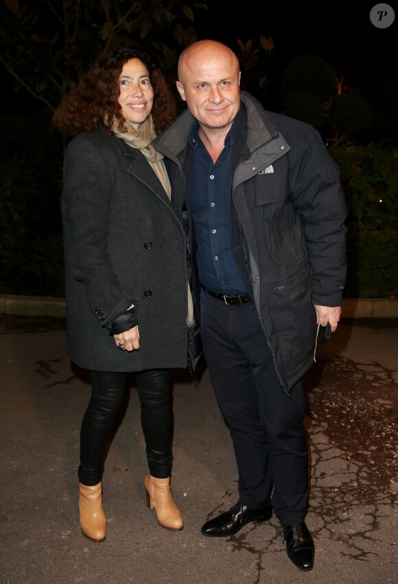 Olivier Poivre d'Arvor et sa femme - 29e dîner annuel du Conseil représentatif des institutions juives de France (Crif) au Pavillon d'Armenonville à Paris le 4 mars 2014.