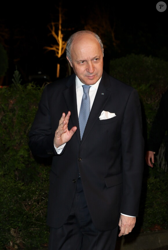 Laurent Fabius - 29e dîner annuel du Conseil représentatif des institutions juives de France (Crif) au Pavillon d'Armenonville à Paris le 4 mars 2014.