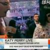 Katy Perry sur le plateau de Sunrise, le 5 mars 2014.
