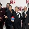 George Clooney et Jean Dujardin lors de l'avant-première du film "Monuments Men" à Londres, le 11 février 2014