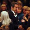 Exclusif - Aux concerts de Carla, Nicolas Sarkozy aussi est accueilli en star. Ici lors du passage de la chanteuse à Cannes le 14 février 2014.