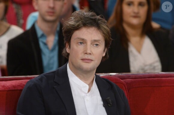 Gianguido Baldi, fils adoptif de Macha Méril - Enregistrement de l'émission "Vivement dimanche" à Paris le 5 mars 2014, diffusion le 9 mars.