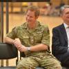 Le prince Harry au Queen Elizabeth Park le 6 mars lors de l'annonce officielle des 1ers Invictus Games, jeux paralympiques militaires qui se tiendront du 10 au 14 septembre 2014.