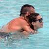Le footballeur Christian Vieri et sa petite amie Melissa Satta profitent de quelques jours de vacances à Rio de Janeiro (Brésil).