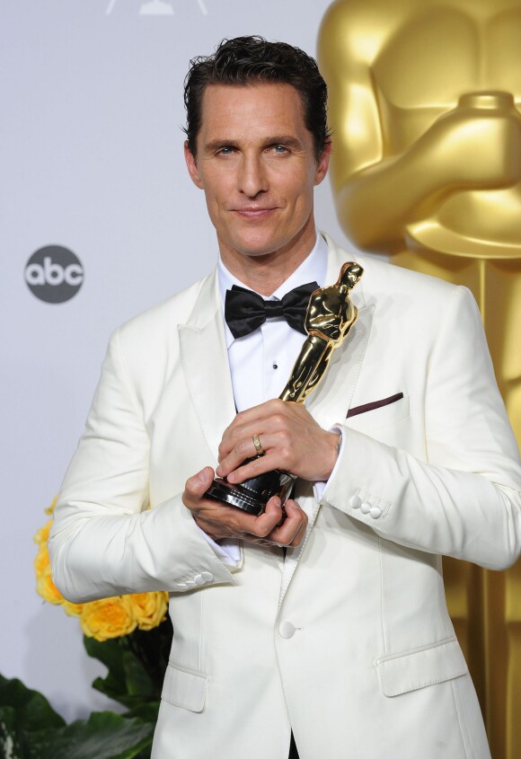 Matthew McConaughey lors des Oscars 2014.