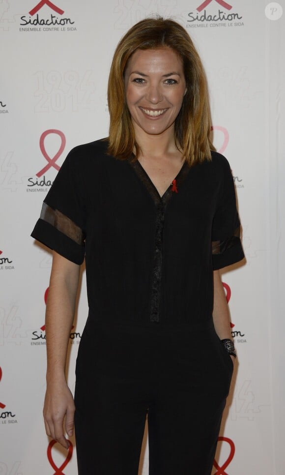 Claire Barsacq lors de la soirée de lancement de la campagne 2014 du Sidaction au Musée du Quai Branly à Paris, le 10 mars 2014.