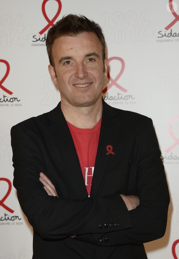 Christophe Crenel lors de la soirée de lancement de la campagne 2014 du Sidaction au Musée du Quai Branly à Paris, le 10 mars 2014.