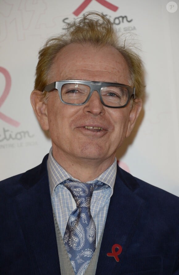 Mac Lesggy lors de la soirée de lancement de la campagne 2014 du Sidaction au Musée du Quai Branly à Paris, le 10 mars 2014.