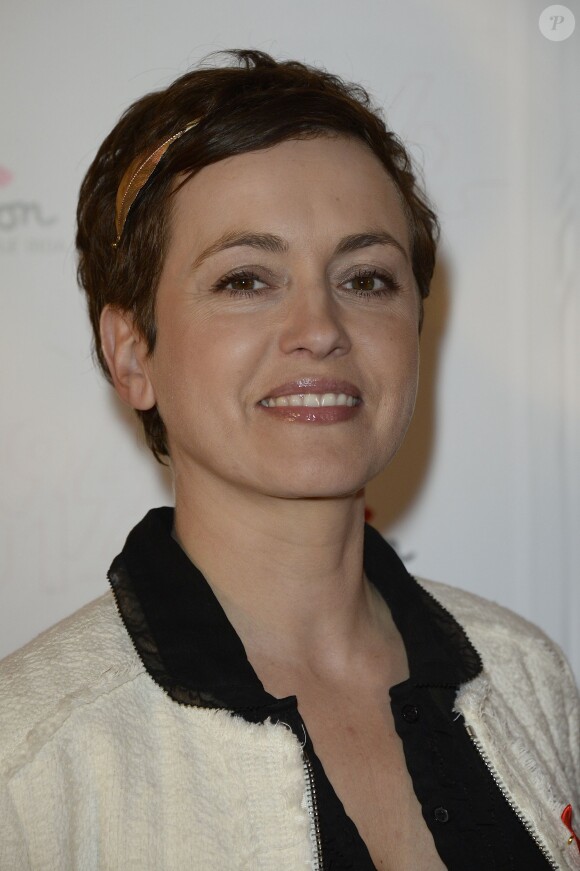 Sophie Jovillard lors de la soirée de lancement de la campagne 2014 du Sidaction au Musée du Quai Branly à Paris, le 10 mars 2014.