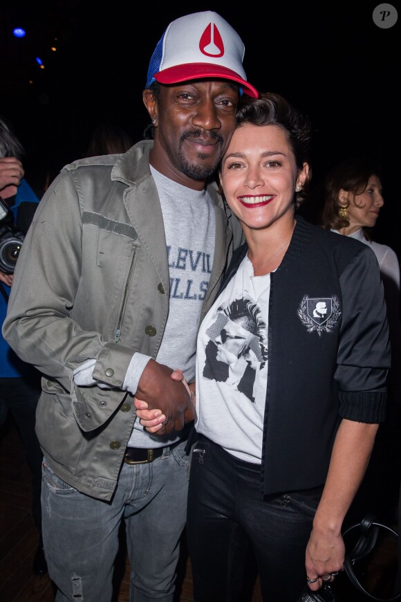 Marco Prince et Emma de Caunes - Lancement du parfum Karl Lagerfeld au Palais Brongniart à Paris, le 11 mars 2014.