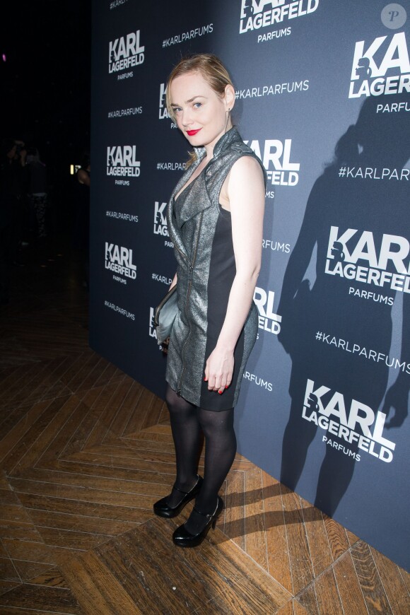 Julie Judd - Lancement du parfum Karl Lagerfeld au Palais Brongniart à Paris, le 11 mars 2014.