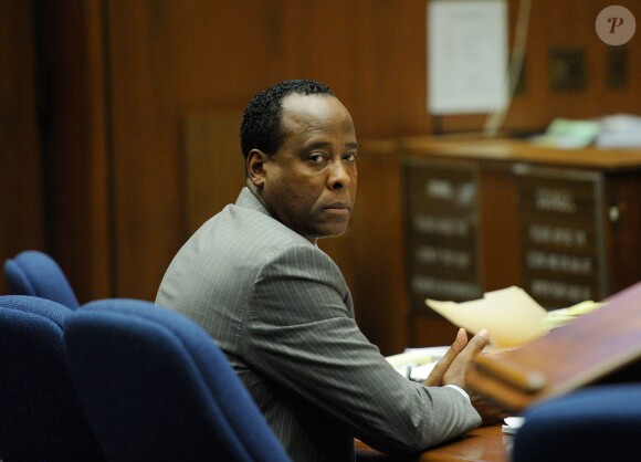 Le docteur Conrad Murray lors de son procès pour la mort de Michael Jackson, le 1er novembre 2011 devant la Cour Supérieure de Los Angeles