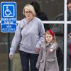 Exclusif - Jamie Lynn Spears se rend au cinéma de bon matin avec sa fille Maddie à Kentwood, le 12 mars 2014.