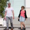 Eric Dane et Rebecca Gayheart se baladent dans les rues de Beverly Hills, le 12 mars 2014.