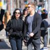 Exclusif - Dita Von Teese se promène en charmante compagnie dans les rues de New York, le 15 mars 2014.