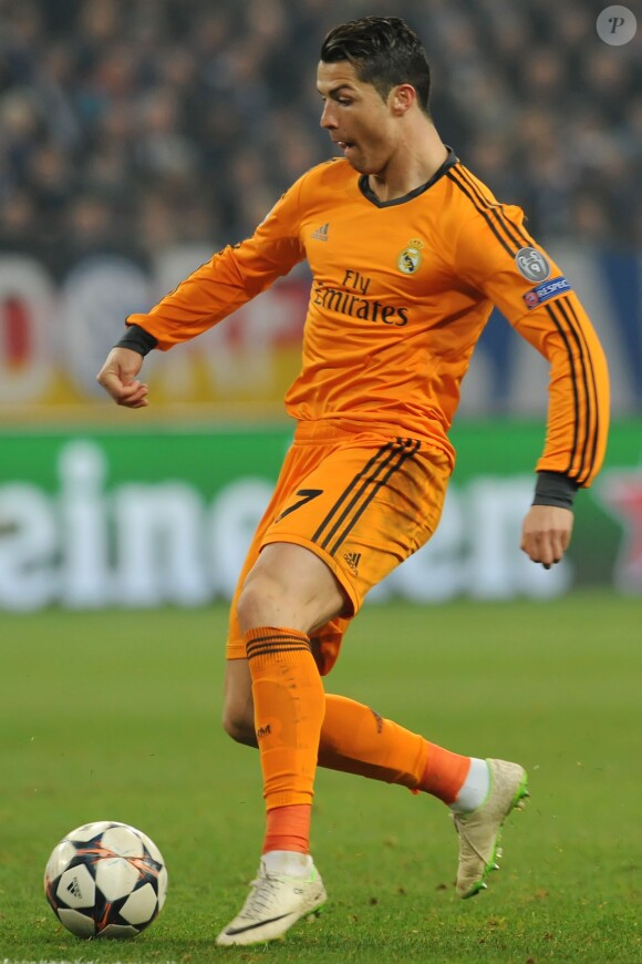 Cristiano Ronaldo (Real Madrid) lors de la confrontation face à FC Schalke 04 en février 2014.