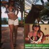 C'est en bikini que Mariah Carey a célébré la Saint-Patrick, le 17 mars 2014.