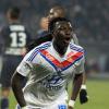 Bafétimbi Gomis lors du match entre l'Olympique lyonnais et l'Olympique de Marseille au Stade Gerland de Lyon, le 15 décembre 2013