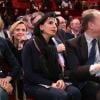Rachida Dati lors du dernier grand meeting de campagne de Nathalie Kosciusko-Morizet pour les municipales à Paris le 19 mars 2014.