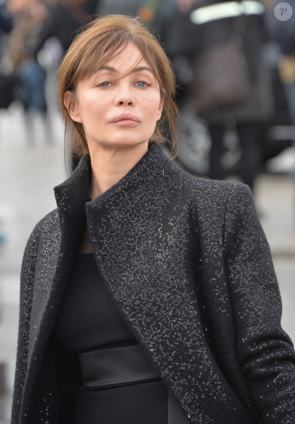 Emmanuelle Béart au Jardin des Tuileries à Paris, le 3 mars 2014.