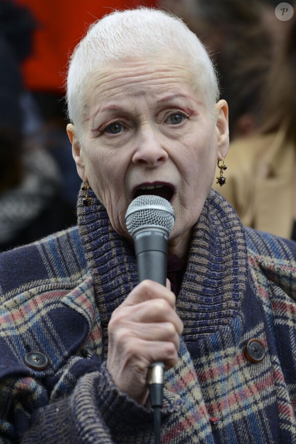 Vivienne Westwood à Londres. Le 19 mars 2014.