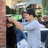 Josh Duhamel en tournage pour la série "Battle Creek" à Los Angeles, le 20 mars 2014.