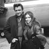 Johnny Cash et son épouse, June Carter, à Londres le 2 mai 1968.