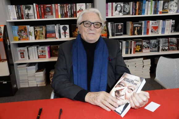 Roland Dumas à la 34e édition du Salon du Livre à Paris, Porte de Versailles, le 22 mars 2014.